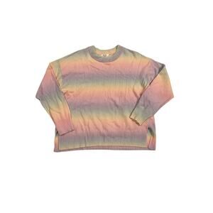 Splendid, Adeline Rainbow Sweater, XL